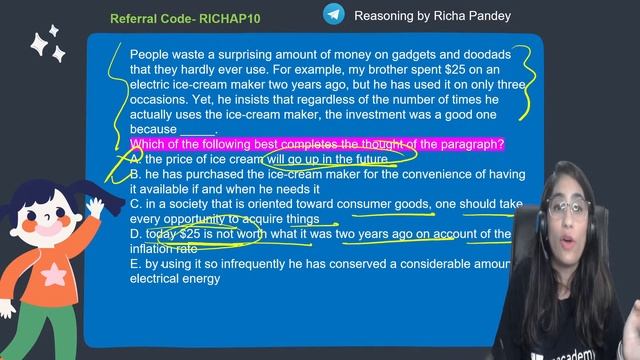 LAKSHYA 1.0 | Logical Reasoning - Day 8 l CLAT 2022 l Unacademy Law l Richa Pandey смотреть онлайн