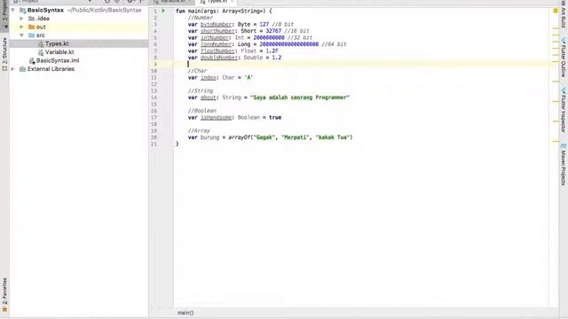 Kotlin Basic Syntax - Basic Types смотреть онлайн