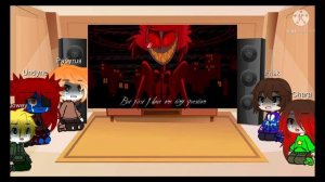 Undertale React to Insane Alastor