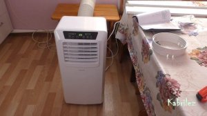 Мобильный кондиционер DEXP AC-PS09CH/W - распаковка и первое включение.