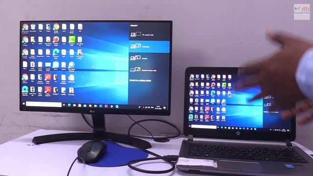 How to connect PC to a Laptop Screen-Hindi | How to use your Laptop as a second Monitor смотреть онлайн