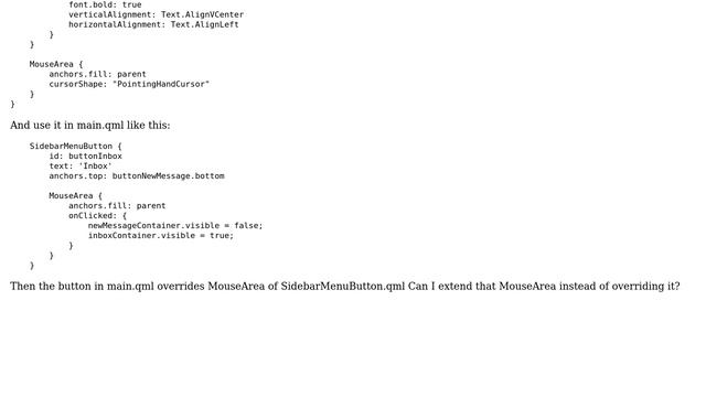 Can I extend component's MouseArea in main.qml? смотреть онлайн