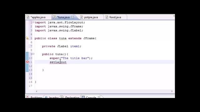 Chapter 11 (Lesson 5: Extending the JFrame Class) смотреть онлайн