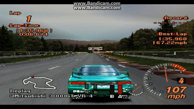 Gran Turismo 2 - [R] Mitsubishi 3000GT VR-4 смотреть онлайн