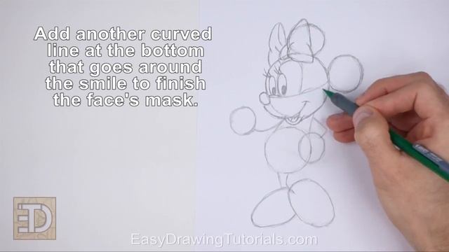 How to Draw Minnie Mouse (Full Body) смотреть онлайн