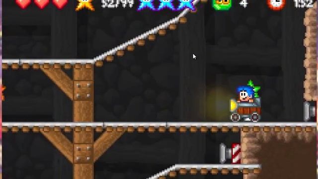 Bloo Kid 2 - Endless Mine (Level 4-8) all Yellow Stars смотреть онлайн