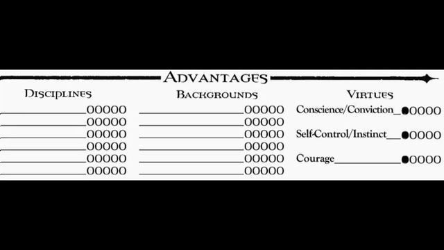 Character sheet: Vampire: The Masquerade смотреть онлайн