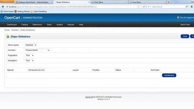 Diapo Slideshow Opencart Module смотреть онлайн