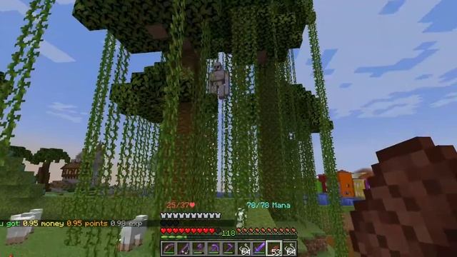 Levelling up the defense skill by fighting against iron golems - Aventura SMP Minecraft Server смотреть онлайн