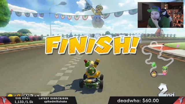 Mario Kart 8 Funny Moments: Silent Brian Returns & The Fight For The Crown! смотреть онлайн
