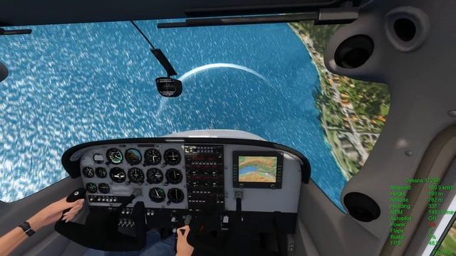 Aerofly FS simulator: first Cessna 172 SP tests смотреть онлайн