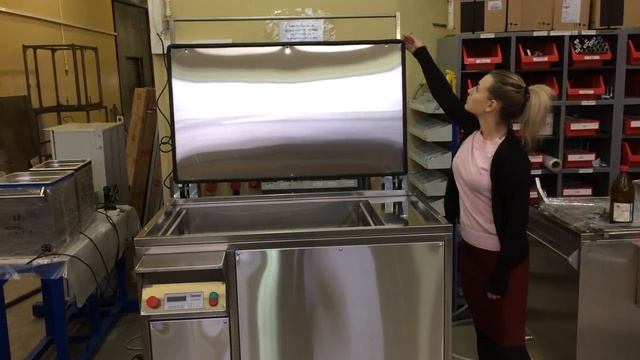 Механизм облегчения открывания крышки ультразвуковой ванны производства ООО Спецмаш смотреть онлайн