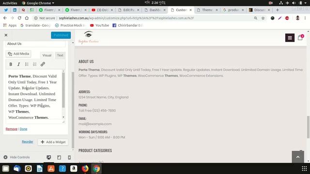 how to change footer widget text in porto theme смотреть онлайн