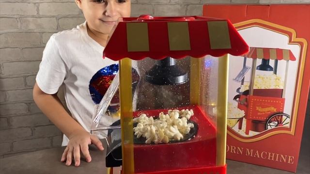 Детский попкорн автомат Popcorn Machine. Наш обзор смотреть онлайн
