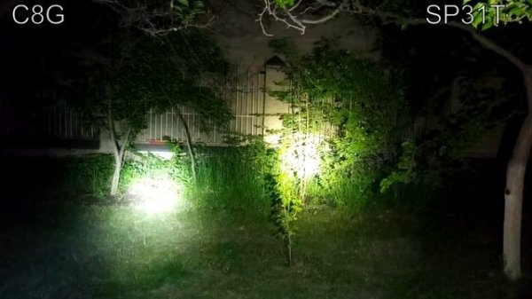 Sofirn C8G дальнобой на xhp35hi, сравнение с C8F, C8A, SP31T, SP70