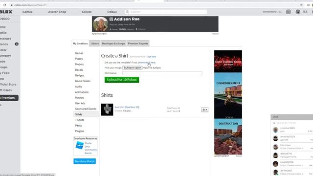 Roblox: Как создавать СВОИ ВЕЩИ без премиум и робуксов и ЗАРАБАТЫВАТЬ на НИХ РОБУКСЫ! смотреть онлайн