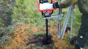 Станок буровой для мотобура своими руками!!!.mp4