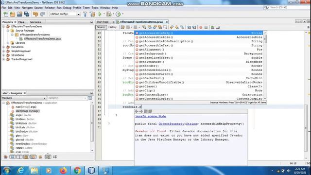Java the complete Reference (Chapter 35) Example (13) Demonstrating Effect and Transforms смотреть онлайн