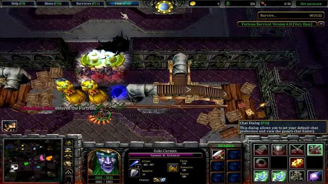Играем в Warcraft 3 #229 - Fortress Survival смотреть онлайн