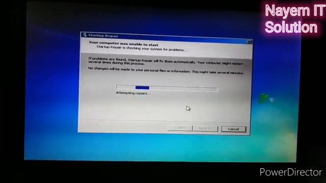 Windows 7 Startup repair problem Solution смотреть онлайн