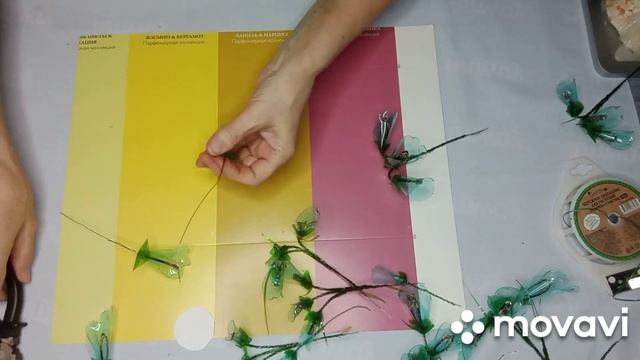 Как сделать хрустальную веточку цветов?ПЭТ бутылки !#ростовыецветы # смотреть онлайн