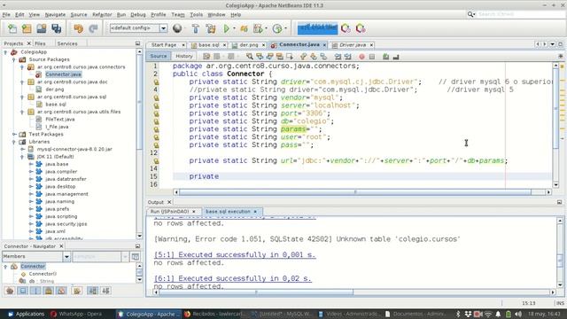 Java SE 0258 JDBC connector смотреть онлайн