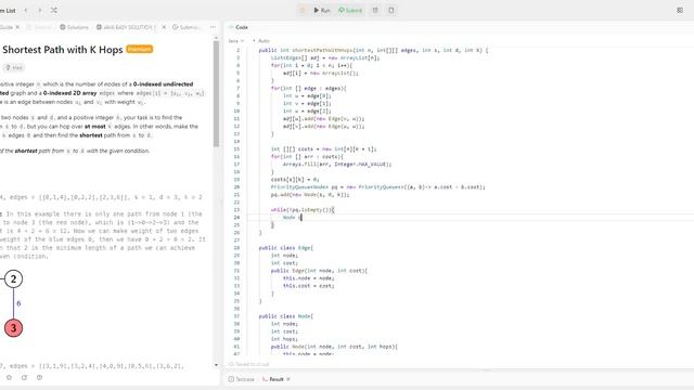 Leetcode 2714. Find Shortest Path with K Hops | Dijkstra's algorithm | Java смотреть онлайн