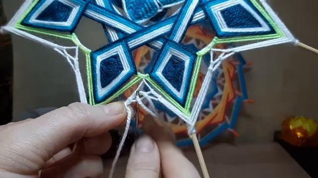 Мандала Ажурная 8 лучей. Часть 3 смотреть онлайн