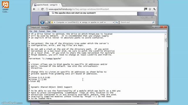 PHP Chapter 1.3 Troubleshooting XAMPP смотреть онлайн