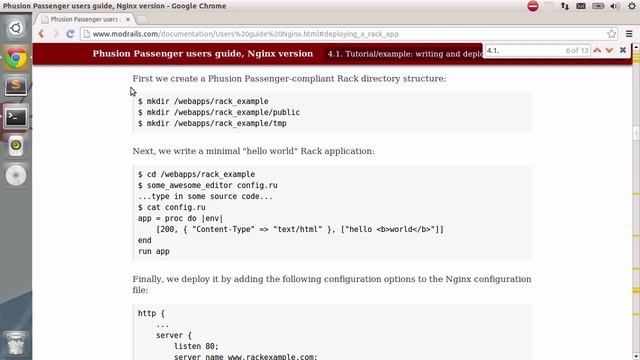 12 Ruby and Linux Configuring Nginx смотреть онлайн