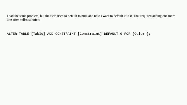 Altering a column: null to not null смотреть онлайн