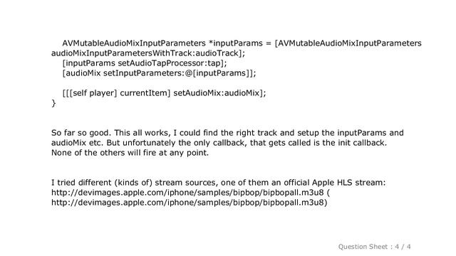 iOS : AVPlayer HLS live stream level meter (Display FFT Data) смотреть онлайн