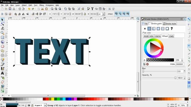 3D Text - Inkscape Tutorial смотреть онлайн