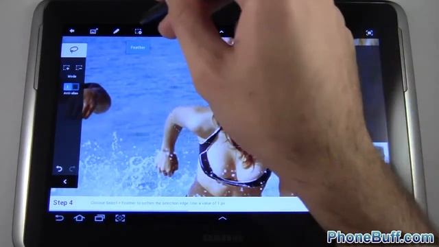 Adobe Photoshop Touch Review on Samsung Galaxy Note 10 1) смотреть онлайн