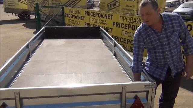 AvtoS A35P2B. Грузовой двухосный рессорный прицеп для легкового автомобиля. смотреть онлайн