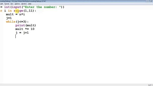 Print Table of N Number Series As N, N*10, N*100 смотреть онлайн