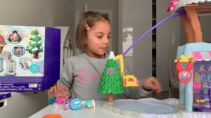 Распаковка игрового набора Enchantimals ( Энчантималс)  Снежная долина Шале в горах
