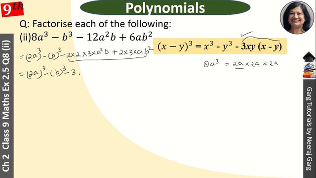 Factorise each of the following 8a3–b3–12a2b+6ab2 | Factorise 8a^3-b^3-12a^2 b+6ab^2 смотреть онлайн