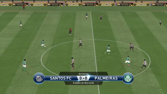 PES 2016 - Santos FC VS S.E Palmeiras -GAMEPLAY-1080p смотреть онлайн