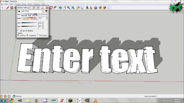 Google Sketchup | 3D Text | Tutorial | Backgrounds and Intros смотреть онлайн