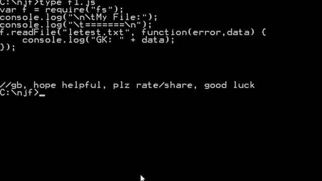 Node Js Read Text File, Print Contents смотреть онлайн
