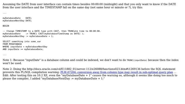 Databases: Comparing date and timestamp variables in a where clause in a procedure (2 Solutions!!) смотреть онлайн