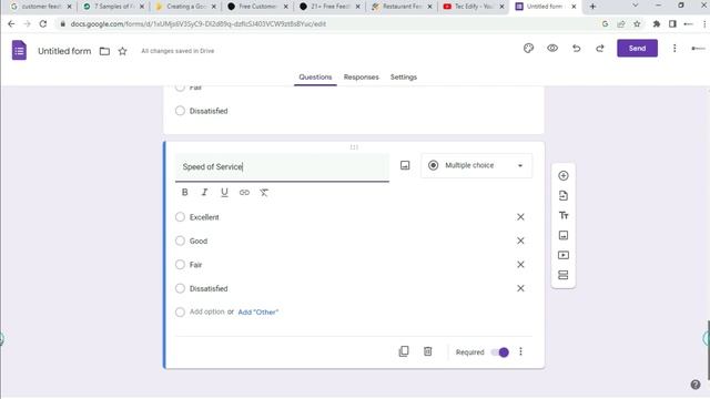 Create Customer Feedback Form Using Google Form смотреть онлайн