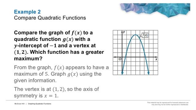Lesson 3-1 notes on Graphing Quadratic Functions смотреть онлайн