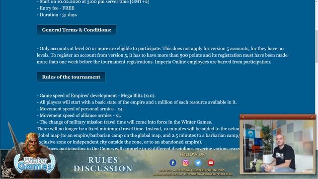 Winter Games Rules Discussion смотреть онлайн