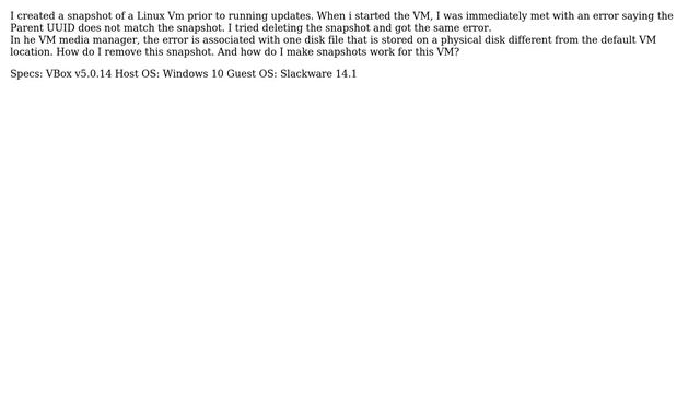 How do I delete a VirtualBox Snapshot? смотреть онлайн