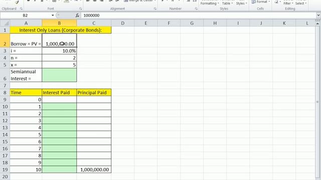 Excel Finance Class 41: Interest Only Loan Schedule. смотреть онлайн