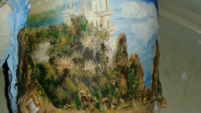 Декор бутылки в морском стиле. Декупаж. Diy. смотреть онлайн