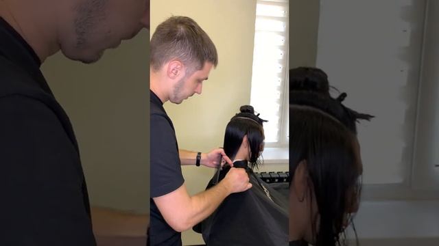 Боб на очень густые волосы / стрижка Боб / как подстричь каре на густых волосах