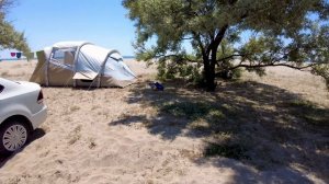 Коса Беляус, как мы отдыхаем с палаткой в "секретном" месте Крыма, Июнь начало сезона и пустые пляж